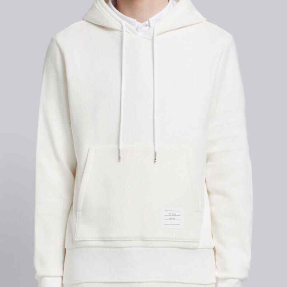 Thom Browne Honeycomb Pique 4-Bar Hoodie - $900 Re - Picture 2 of 7